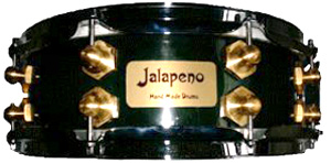 Jalapeno Forest Green Burst Gloss Lacquer Drum Kit - Snare